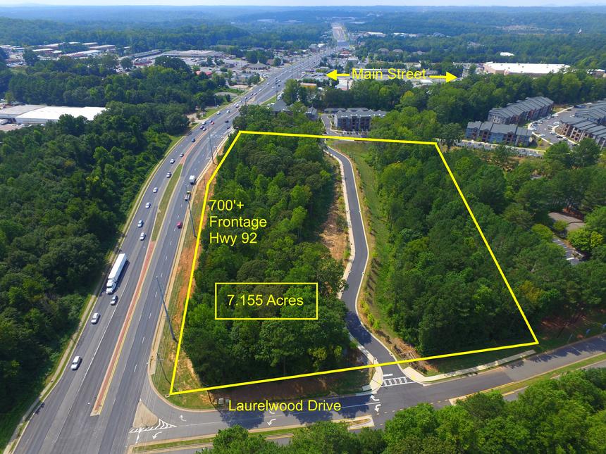 Hwy 92 land, woodstock land, downtown Woodstock, Cherokee county land